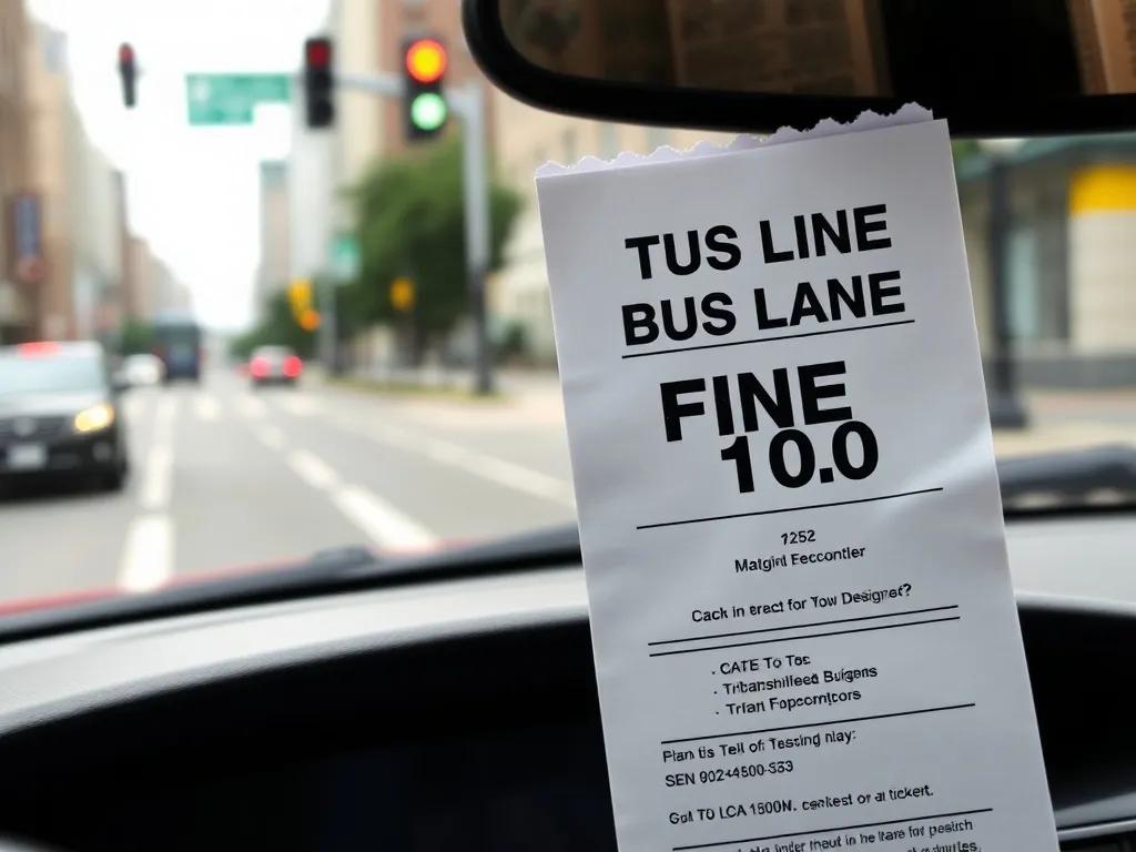 Mandat za jazdę buspasem – ile wynosi i jakie są zasady?