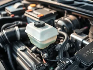 Gdzie jest zbiornik płynu do wspomagania w Skoda Octavia 2?