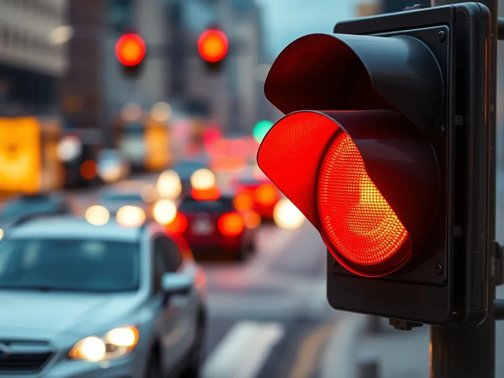Mandat za przejazd na czerwonym – co grozi kierowcy?