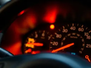 Zbliżenie na nowoczesną komorę silnika z widocznym filtrem paliwa, podkreślające precyzję mechanicznych podzespołów.