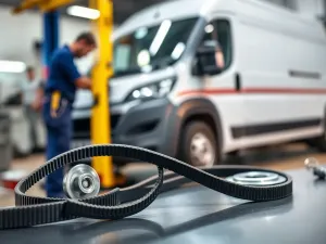 Rura wydechowa nowoczesnego samochodu na tle ekranu diagnostycznego, symbolizująca proces sprawnego wypalania filtra DPF.
