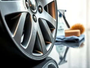 Zbliżenie na mechanizm łańcucha rozrządu i metalowe koła zębate nowoczesnego silnika samochodowego.