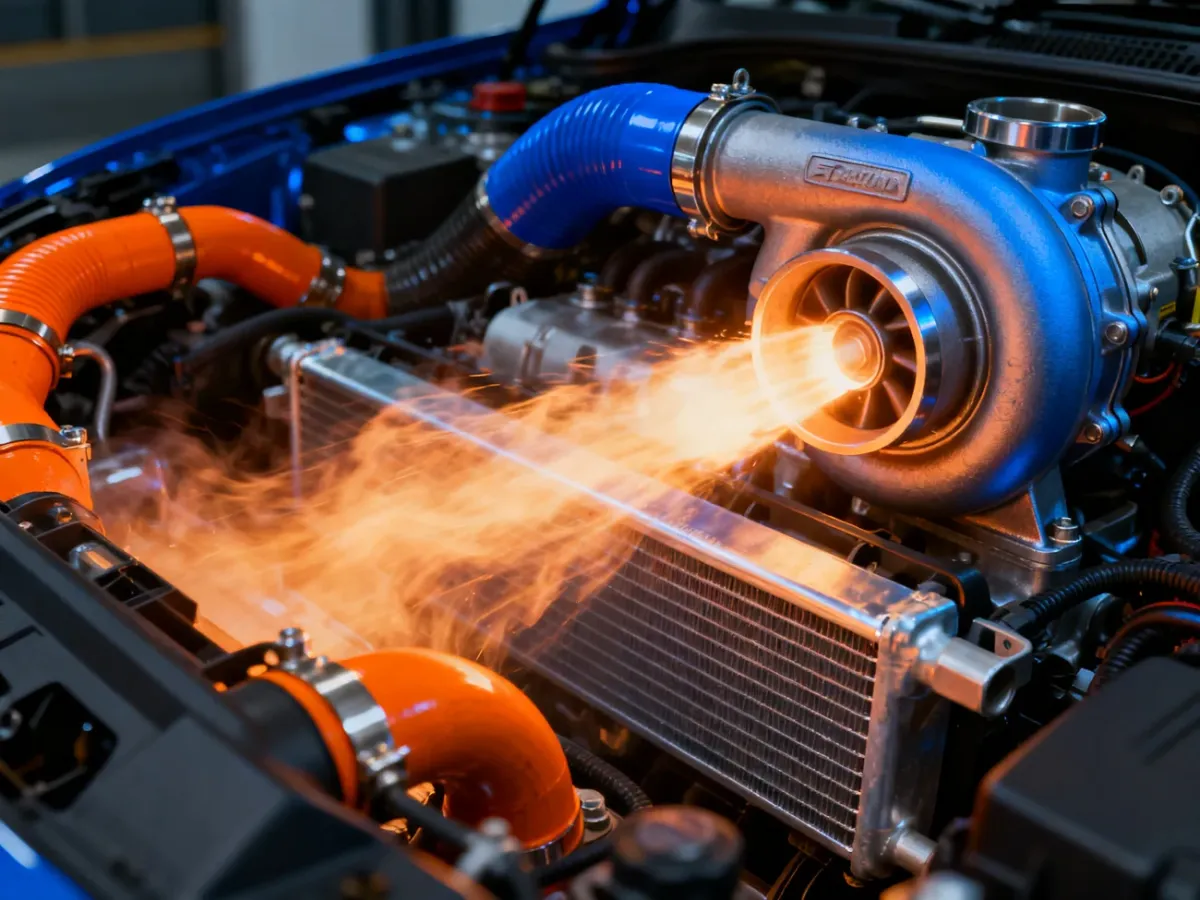 Turbosprężarka wykorzystująca energię spalin do sprężania powietrza