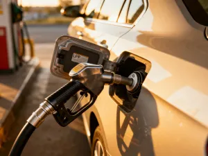 Zbliżenie na mechanizm hamulca bębnowego z widocznymi szczękami i sprężynami w warsztatowym otoczeniu.